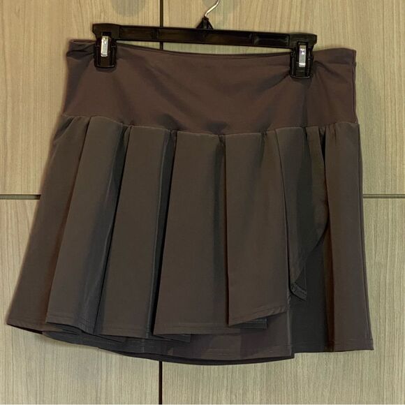 Xersion Gray Pleated Skort Skirt Large - Picture 1 of 10